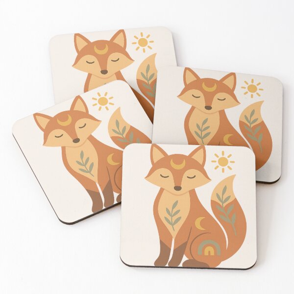 Item preview, Boho Fox Spirit – Minimalist Nature-Inspired Design designed and sold by johnExpress02.