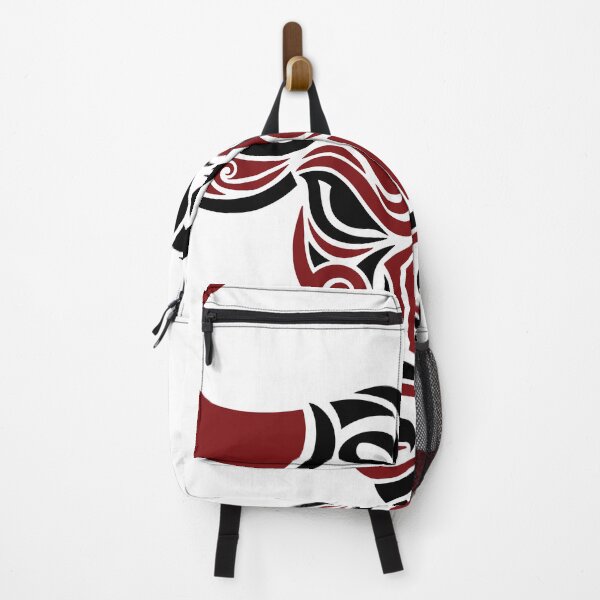 Item preview, Tribal bull head illustration with bold red and black patterns symbolizing strength and power designed and sold by bayzidstock.