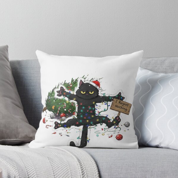 Item preview, I Regret Nothing Cat Takedown Christmas Tree designed and sold by zoughlal.
