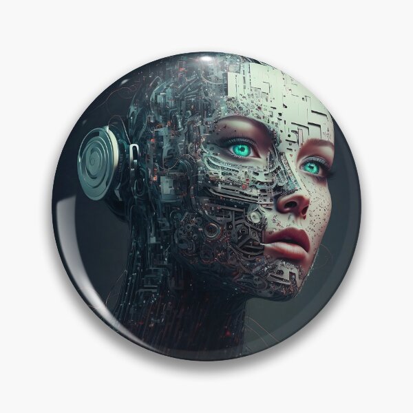 Item preview, Cyborg lady designed and sold by Karaburmagirl.