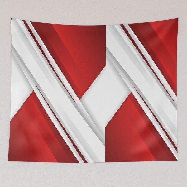 Item preview, Wallpaper showing half red and half white color in the diagonal half of the screen, sharing highly improved motion stability, vector illustrations, illustration picture, pattern, graphic, designed and sold by gulka8.