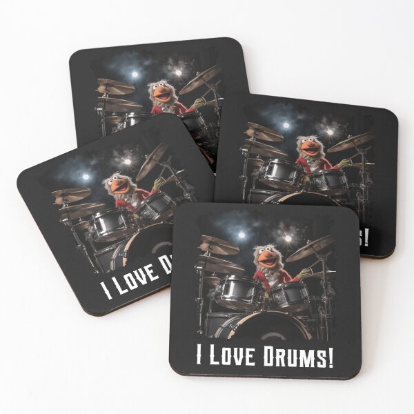 Item preview, I LOVE DRUMS Muppets designed and sold by JusTiceT-shirts.