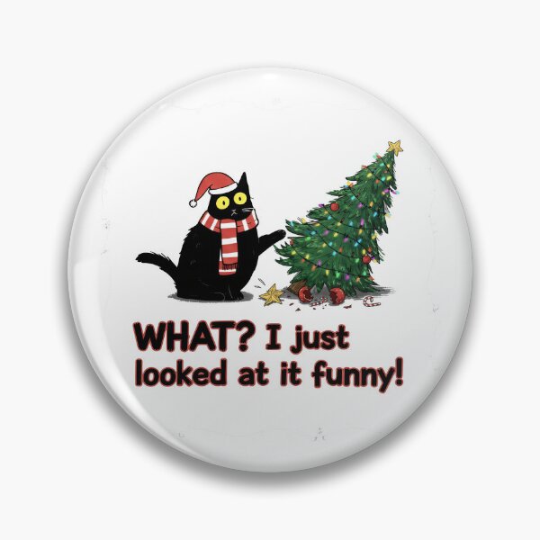 Item preview, What I Just Looked At It Funny Black Cat designed and sold by zoughlal.