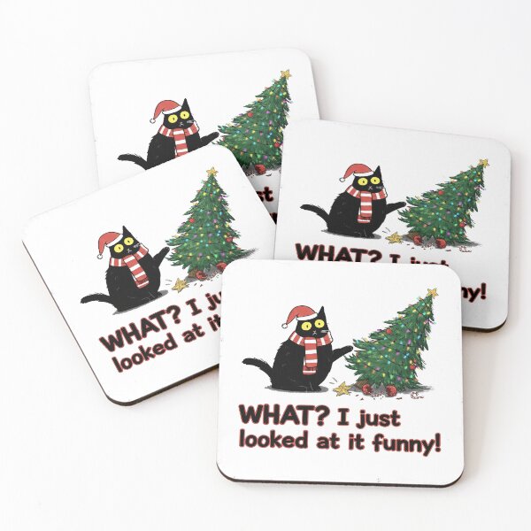 Item preview, What I Just Looked At It Funny Black Cat designed and sold by zoughlal.