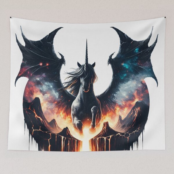 Item preview, Giant Black Alicorn, Ai Generated Art  designed and sold by ACC .
