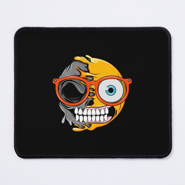 Item preview, Emoji with gothic red glasses designed and sold by Joncasmiart.