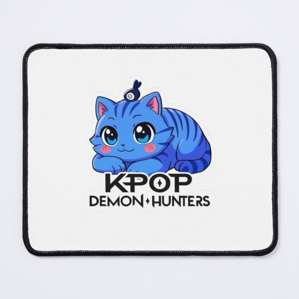 Item preview, KPOP Demon Hunters – Cute Blue Spirit Cat designed and sold by Finestrokes.art.