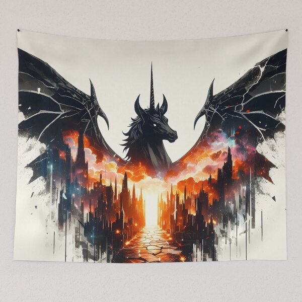 Item preview, Giant Black Alicorn, Ai Generated Art  designed and sold by ACC .