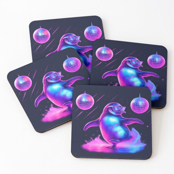 Item preview, Aurora Beats: Penguin Under Disco Lights designed and sold by TrendznHitz.