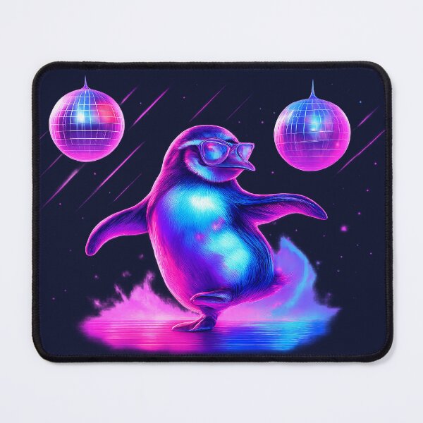 Item preview, Aurora Beats: Penguin Under Disco Lights designed and sold by TrendznHitz.