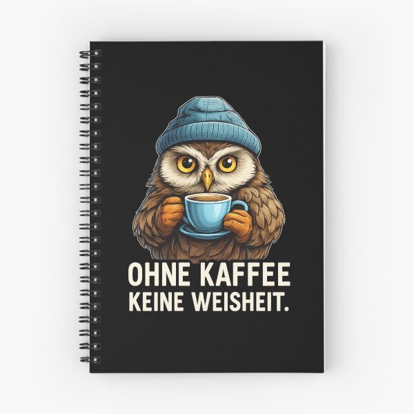 Item preview, Funny Owl Coffee Quote – German Humor Design designed and sold by AvanasShop.