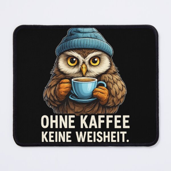 Item preview, Funny Owl Coffee Quote – German Humor Design designed and sold by AvanasShop.