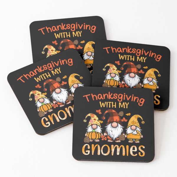 Item preview, My Funny Holiday Vintage Hangin With Quote Happy Gnomies designed and sold by Rackaam777Art.