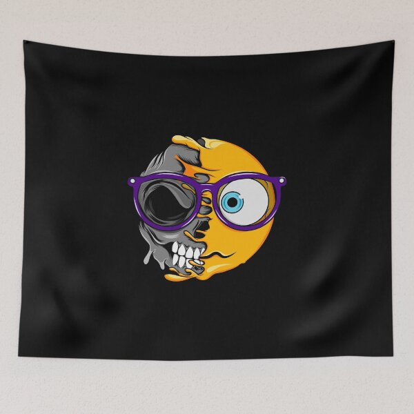 Item preview, Emoji with gothic purple glasses designed and sold by Joncasmiart.