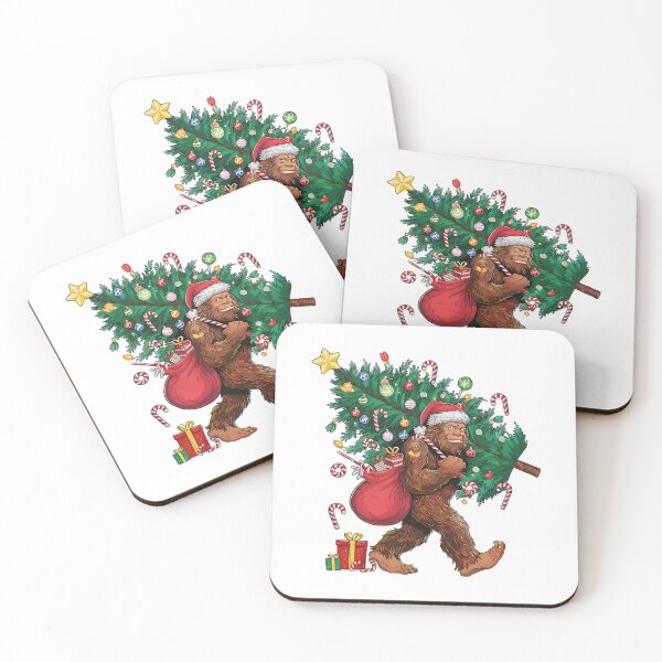 Item preview, Retro Classic Lights Tree Vintage Christmas Festive Holiday Bigfoot Christmas designed and sold by FrankyTepper.