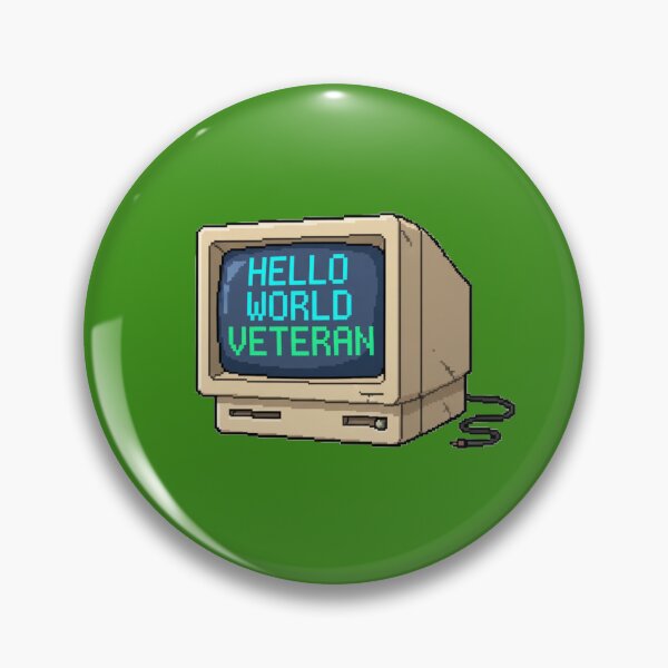 Item preview, Hello World Veteran Pixel Design designed and sold by WiserShop.