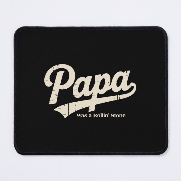 Item preview, Papa Was a Rollin’ Stone – Vintage Retro Typography Design designed and sold by TipTop GFX.