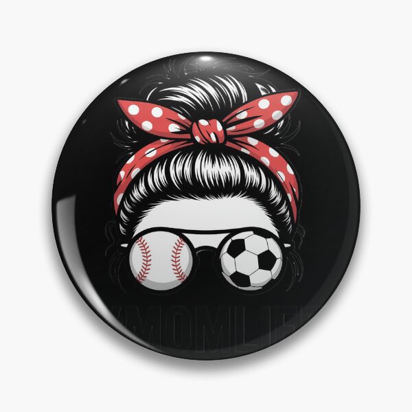 Item preview, Bleached Mom Life Soccer Messy Bun Baseball Game Day  designed and sold by KonstanKoraner.