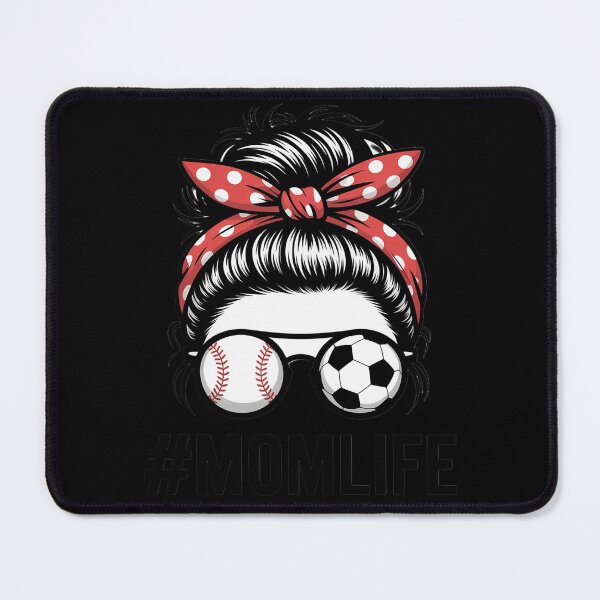Item preview, Bleached Mom Life Soccer Messy Bun Baseball Game Day  designed and sold by KonstanKoraner.
