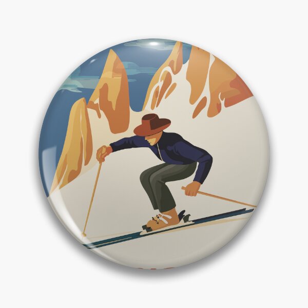 Item preview, Vintage Chamonix Ski Poster – Retro French Alps Wall Art | Classic Winter Sports Print for Ski & Mountain Lovers designed and sold by paulo silveira.