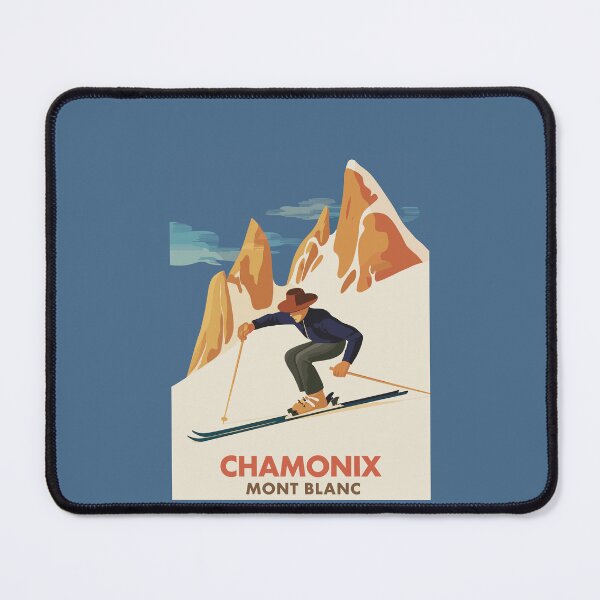 Item preview, Vintage Chamonix Ski Poster – Retro French Alps Wall Art | Classic Winter Sports Print for Ski & Mountain Lovers designed and sold by paulo silveira.