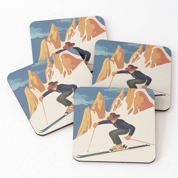 Item preview, Vintage Chamonix Ski Poster – Retro French Alps Wall Art | Classic Winter Sports Print for Ski & Mountain Lovers designed and sold by paulo silveira.
