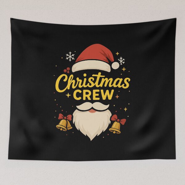 Item preview, Christmas Crew Matching Family Shirts – Fun Santa Beard & Hat Festive Holiday Design for Christmas Party & Gifts designed and sold by BrainBubbleArt.