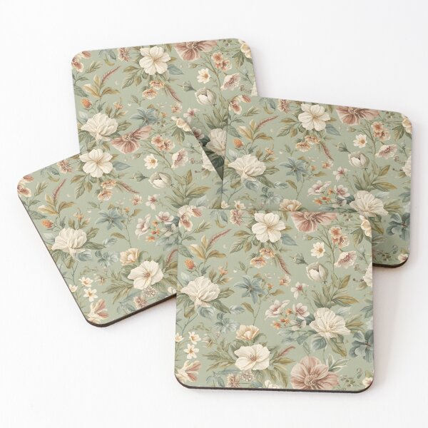 Item preview, Sage Green Floral  designed and sold by MoonMonkeyNbear.
