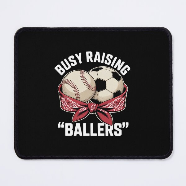 Item preview, Busy Raising Ballers Baseball Soccer Bandana Mothers Day designed and sold by dainegilbert.