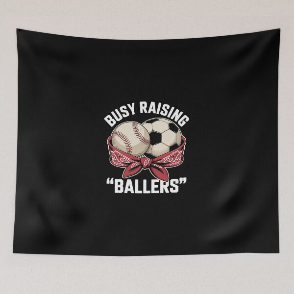Item preview, Busy Raising Ballers Baseball Soccer Bandana Mothers Day  designed and sold by dainegilbert.