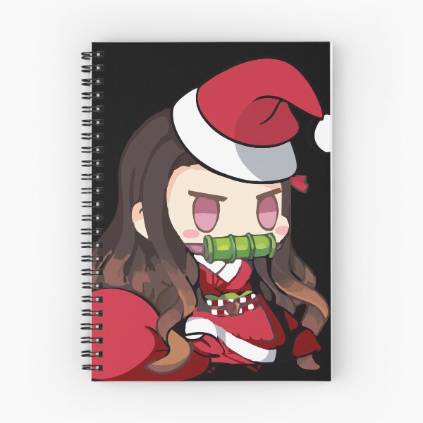 Item preview, Nezuko Inspired Christmas – Festive Santa Girl with Patched Gift Bag designed and sold by T-Chou.