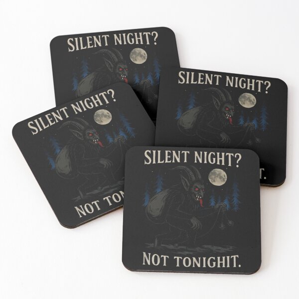 Item preview, Silent Night? Not Tonight – Funny Creepy Krampus Christmas designed and sold by SidTastic .