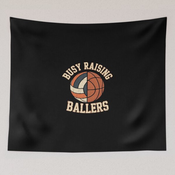 Item preview, Busy Raising Ballers  Volleyball Soccer Basketball Mom  designed and sold by dainegilbert.