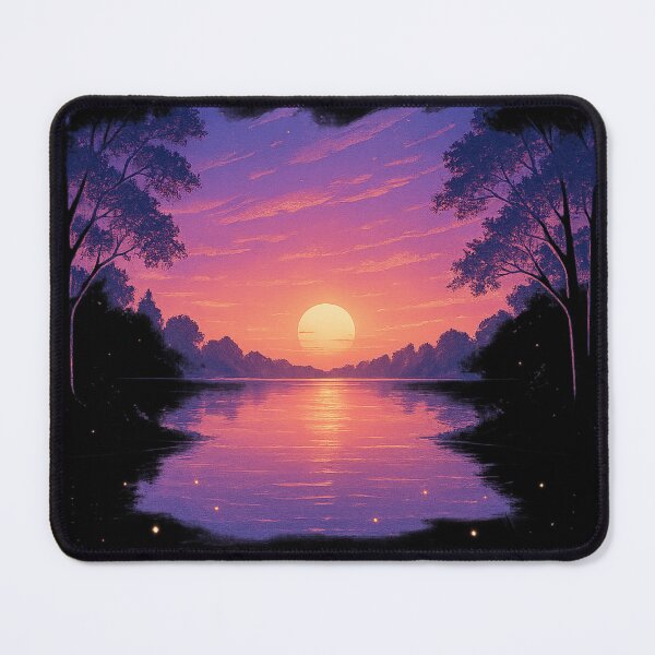 Item preview, Evening Glow – Magical sunset in neon light designed and sold by Gletschie.