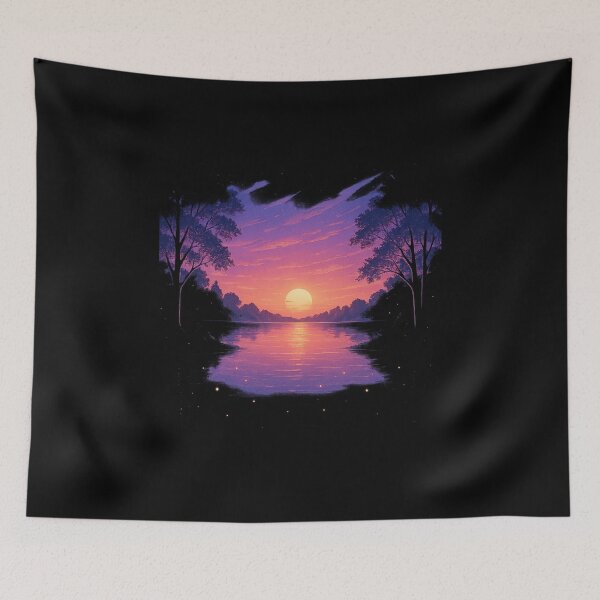 Item preview, Evening Glow – Magical sunset in neon light designed and sold by Gletschie.