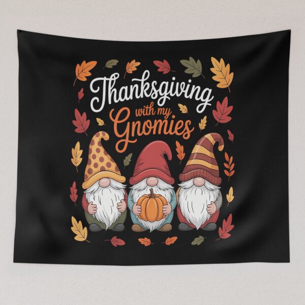 Item preview, With My Funny Vintage Gnomies Quote Hangin Happy Holiday designed and sold by Rackaam777Art.