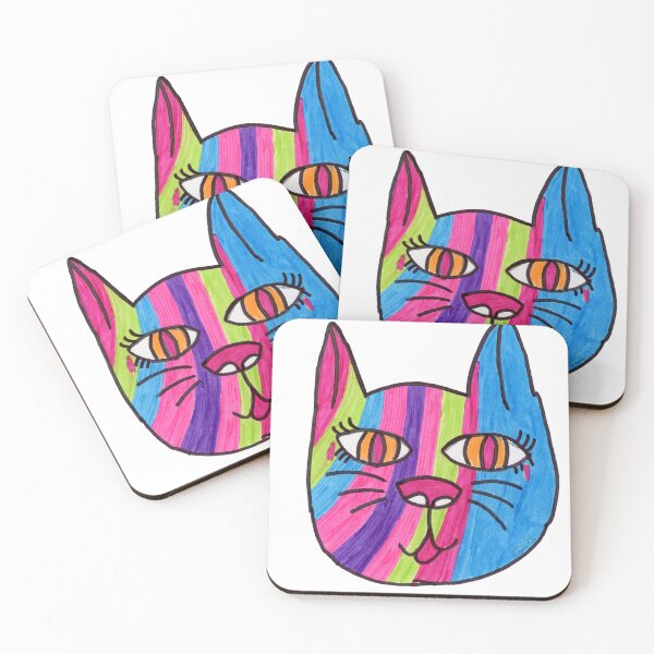 Item preview, RainbowKitty designed and sold by UniKrupkeArts.