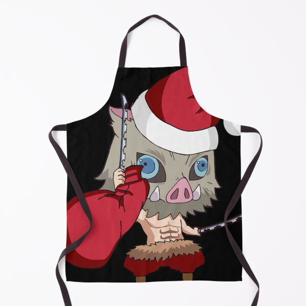 Item preview, Inosuke Inspired Christmas – Wild Santa with Dual Swords and Gift Bag designed and sold by T-Chou.