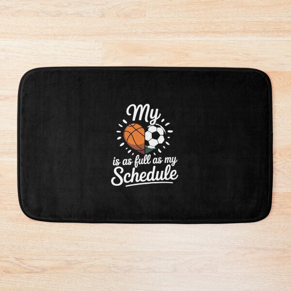 Item preview, Full Schedule & Heart Proud Basketball Soccer Player Mom  designed and sold by dainegilbert.
