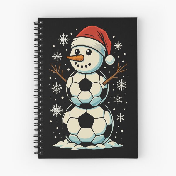 Item preview, Christmas Soccer Snowman Wearing Santa Hat – Funny Football Winter Holiday Design for Soccer Fans designed and sold by BrainBubbleArt.