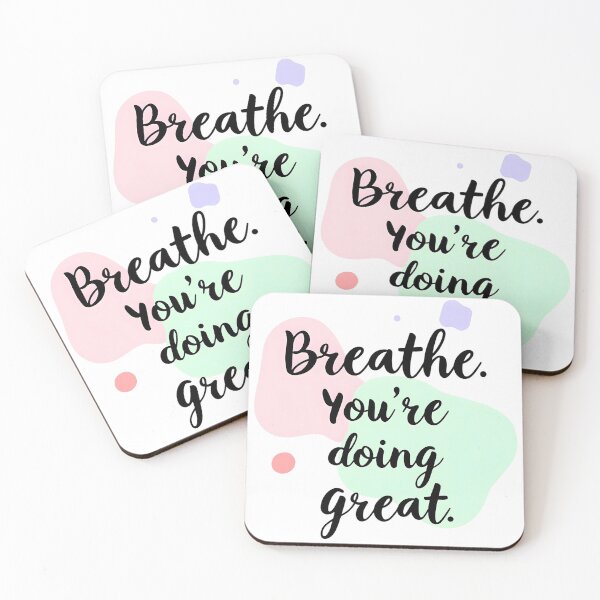 Item preview, Breathe You’re Doing Great – Mental Health Matters Affirmation designed and sold by VibranPalette.