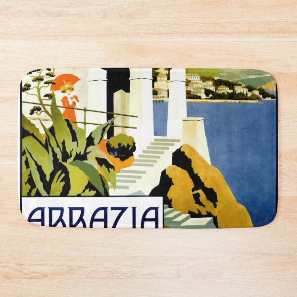 Item preview, Vintage Abbazia Travel Poster | Art Deco Coastal Scene | Mediterranean Elegance & Early 20th Century Tourism designed and sold by artofuniverse.