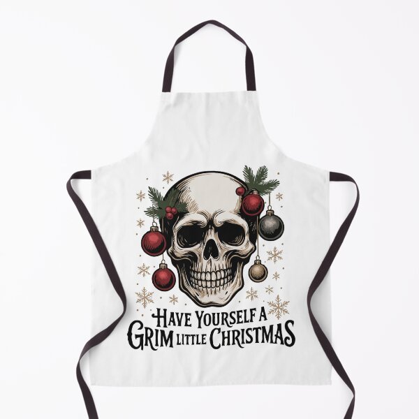 Item preview, Have Yourself a Grim Little Christmas – Gothic Skull Holiday Art | Dark Xmas Aesthetic for Horror & Metal Lovers designed and sold by BrainBubbleArt.