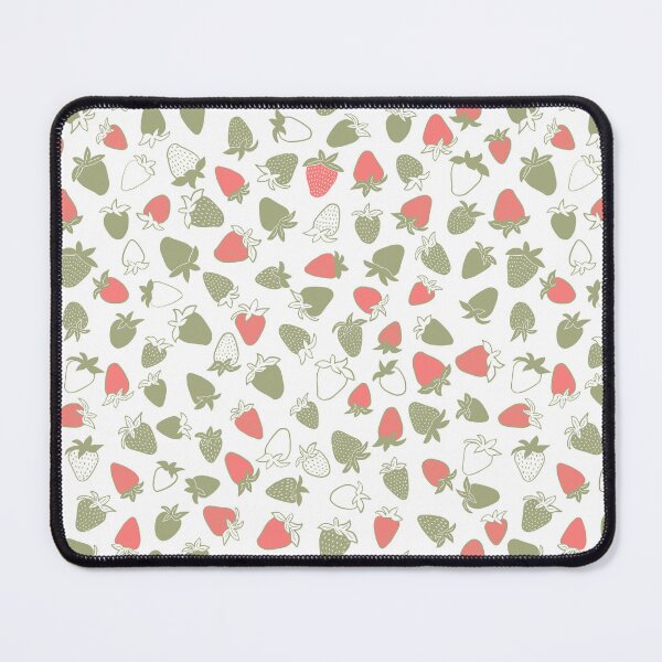 Item preview, strawberry patch - Love you berry - olive red designed and sold by Stephanie Fiona Design.