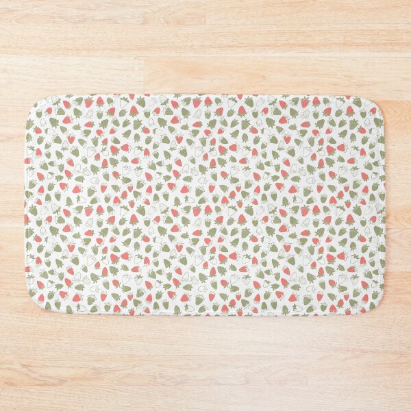 Item preview, strawberry patch - Love you berry - olive red designed and sold by Stephanie Fiona Design.
