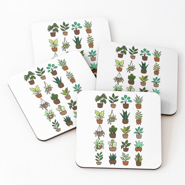 Item preview, Cute Illustrated Houseplants designed and sold by UllUDesign.