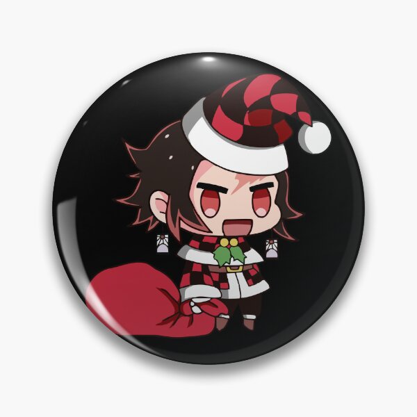 Item preview, Tanjiro Inspired Christmas – Kind-Hearted Santa with Patched Gift Bag designed and sold by T-Chou.