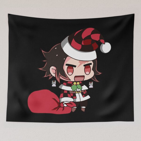 Item preview, Tanjiro Inspired Christmas – Kind-Hearted Santa with Patched Gift Bag designed and sold by T-Chou.
