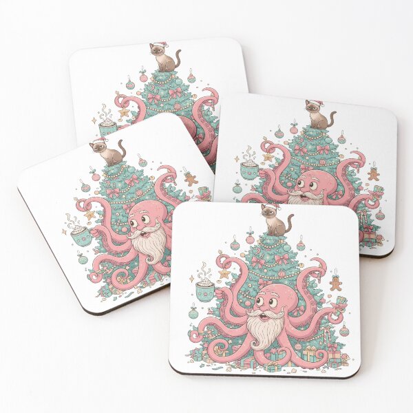 Item preview, Christmas octopus tree designed and sold by LaurannaDesign.