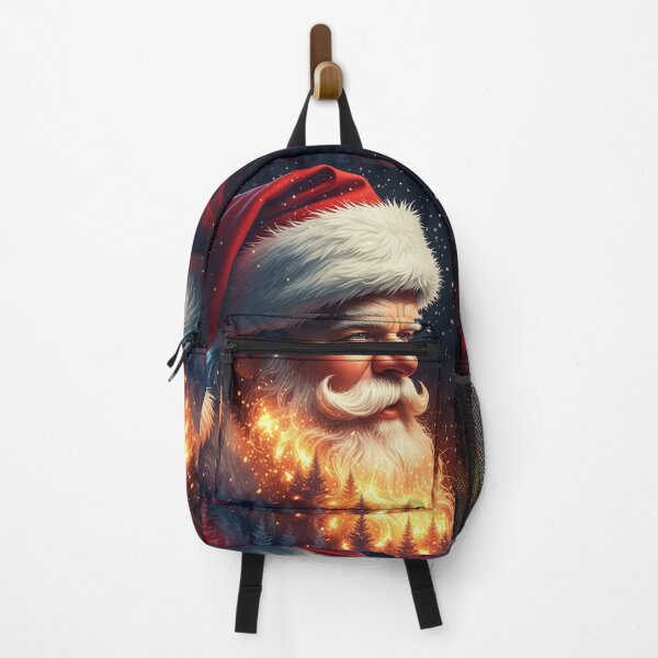 Item preview, Realistic Santa Claus Portrait – Magical Christmas Fantasy with Glowing Winter Lights designed and sold by PixelVibe782.